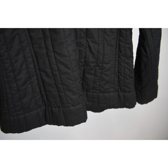 Sigrid Olsen Black Womens Sport Quilted Jacket Lined Pockets Cotton Size M - Picture 10 of 14